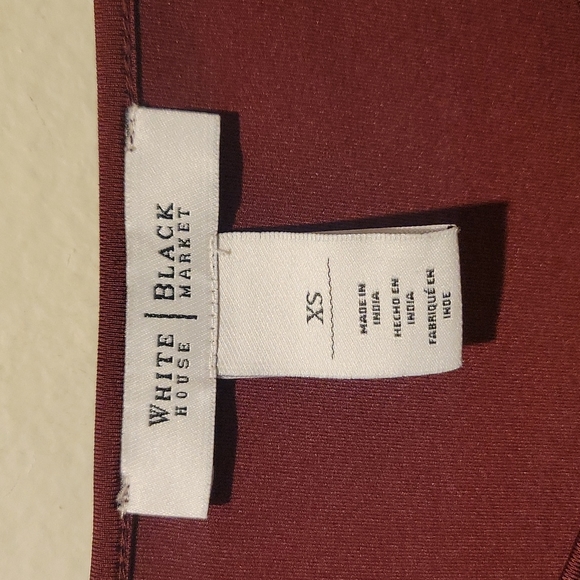 ❤️ WHITE HOUSE BLACK MARKET WHBM SPLIT SLEEVED TOP, XS - Picture 4 of 6